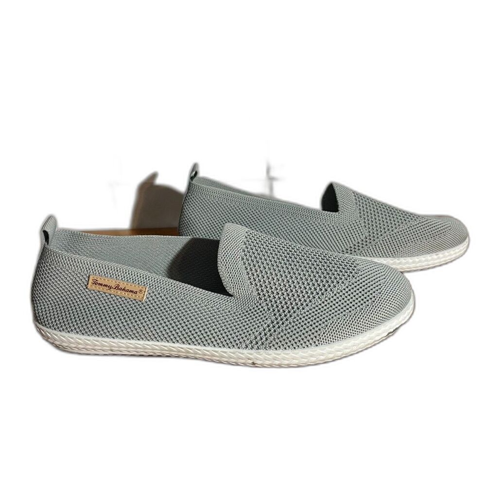 Tommy Bahama Women 10 Gray Slip On Shoe Boat Comfort